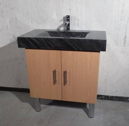 Naturstein Waschbecken Granit Vizag-Blue Unterschrank Naturstein Waschbecken Granit Vizag-Blue Unterschrank